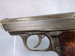 J.P. Shuer & Sohn 38H 7.65mm  Pistol SN# 389732, 2 Total Mags, In Leather Holster