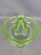 Uranium Glass Citrus Juicer