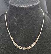 Sterling Silver Braided Necklace