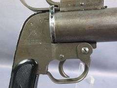 Pistol Pyrotechnic M8 Flare Gun SN# 296611, Marked U.S. Property, In Leather Holster