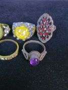 Selection of Costume Jewelry Fashion Rings