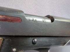 Star/ Cole Model B 9mm Pistol SN# 239835, Flaming Bomb, 2 Total Mags, In Leather Holster