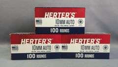 Herter's 10 mm Auto Ammo, Approx 300 Rds, Local Pickup Only