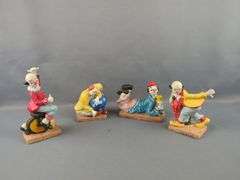 Porcelain Clown Figurines