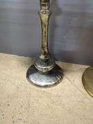 Home Meridian Metal Accent Table, 27" Tall x 17 1/2" Diameter And Heritage Home Metal Accent Table, 24" Tall x 15" Diameter