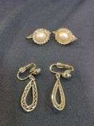 Ladies Gold Tone Clip-on Earring Assortment, Qty 6