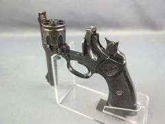 Webley & Scott Mark IV .38 cal Top Break 6-Shot Revolver SN# 46974, In Canvas Holster With Web Belt And Ammo Pouch