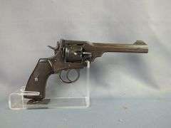 Webley MK VI .455 Webley Top Break 6-Shot Revolver SN# 348180, Dated 1918, Cleaning Rod, In Leather Holster