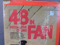 Montgomery Ward 48" Decorative Ceiling Fan in Original Box