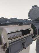 Roggio Arsenal RA-15 5.56 Nato Rifle SN# RA09060801, 2 Total Mags, Adjustable Stock, Flip Up Sights, Leapers Red/ Green Dot Sight, Laser, Flashlight