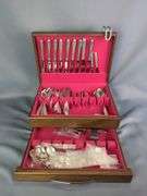 Towle Sterling Silver Flatware Set in Wooden Case