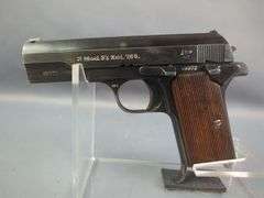 Hungarian P. Mod 37 7.65mm Pistol SN# 68972, 2 Total Mags, In Leather Holster On Belt With Nazi Buckle