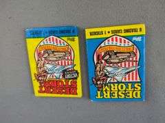 Topps And ProSet Desert Storm Cards