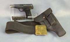 Carl Walther Mod. 4 7.65mm Pistol SN# 175885, 2 Total Mags, In Leather Holster With Belt