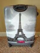IT Paris Print Rolling Hard Sides Suitcase