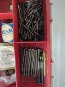 Two Organizer Boxes Filled with Screws, Nails and Hardware