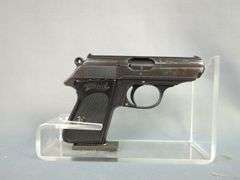 Walther PPK 7.65mm Pistol SN# 357785, Nazi Mark, 4 Total Mags, In Leather Holster