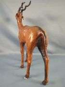 Leather Wrapped Antelope Figurine