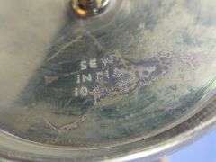 Etched Brass Gong On Stand With Cloisonné Dogs