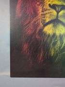 Lion Rasta Color Canvas Art Print, 36" x 24"