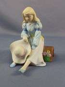 Enesco Spring Girls and Schmid Musical Porcelain Figurine