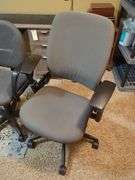 Rolling Adjustable Office Chairs, Qty 2