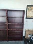 Global Wood Concepts Book Cases With Adjustable Shelves, Qty 2