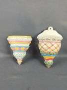 Decorative Ceramic Wall Shelves And Pockets