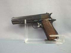 Star/ Cole Model B 9mm Pistol SN# 239835, Flaming Bomb, 2 Total Mags, In Leather Holster