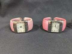 Ladies Cuff Wrist Watches, Including Geneva, Lily, and Ronica, Qty 8