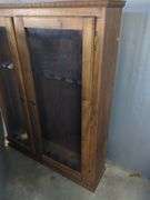 Hand Crafted Wooden Gun Cabinet with Glass Doors