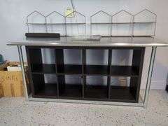 Commercial Stainless Steel Top Work Table, Wood Cubbie NOT Included, Bidder Responsible For Proper Removal