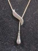 Ladies Silver Toned Necklaces With Pendants, Qty 2