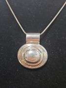Sterling Silver Necklaces, Qty 2, And Sterling Silver Medallion Pendant