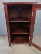 Finished Cabinet with Ribbed Glass Door