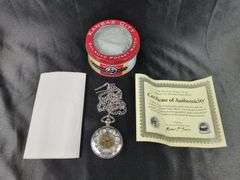 Kansas City Railroad Pocket Watch with Chain and Certificate, Unknown Working Order