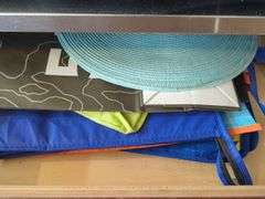 Assorted Kitchenware Including Wood Cutting Board, Cooking Utensils And More, Contents Of 2 Drawers