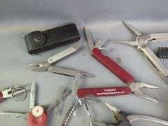 Pocket Knife And Multi Tool Collection, Brands Include Winchester, Alltrade, Victorinox, Wenger, And More, Total Qty 12