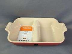 Le Creuset Rectangular Stoneware Baking Dishes, Qty 2