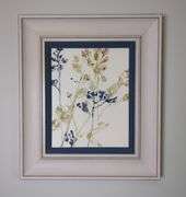 Floral Watercolor Painting in Wood Frame