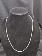Sterling Silver Necklaces, Qty 2, And Sterling Silver Medallion Pendant