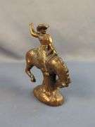 Collection Of Brass Cowboy Figurines