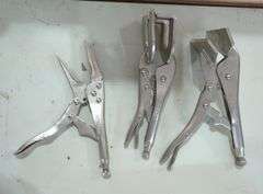 Pittsburgh Locking Pliers, Qty 3