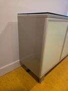 Modern Glass Top Cabinet/Buffet, Bidder Repsonsible For Proper Removal