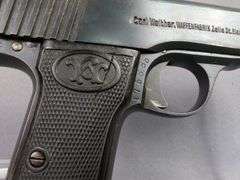 Carl Walther Mod. 4 7.65mm Pistol SN# 175885, 2 Total Mags, In Leather Holster With Belt