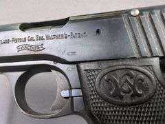 Carl Walther Mod. 4 7.65mm Pistol SN# 175885, 2 Total Mags, In Leather Holster With Belt