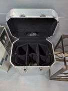 Picnic Time Platinum Wine Carrier And Metal Wine Rack