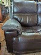 Leather Three-Seat Reclining Sofa with USB Ports