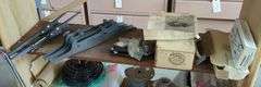 Hardware Assortment Including TV Mounts, Incra Gauge, Mortise Hardware Kit & Cutter Grinding Attachment