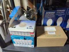 Light Bulbs Including LED, Halide, Flood Lights, and More, Contents Of 2 Shelves